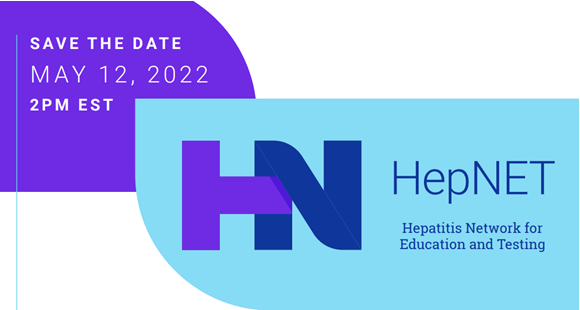 HepNET Town Hall, Save the Date: May 12, 2022