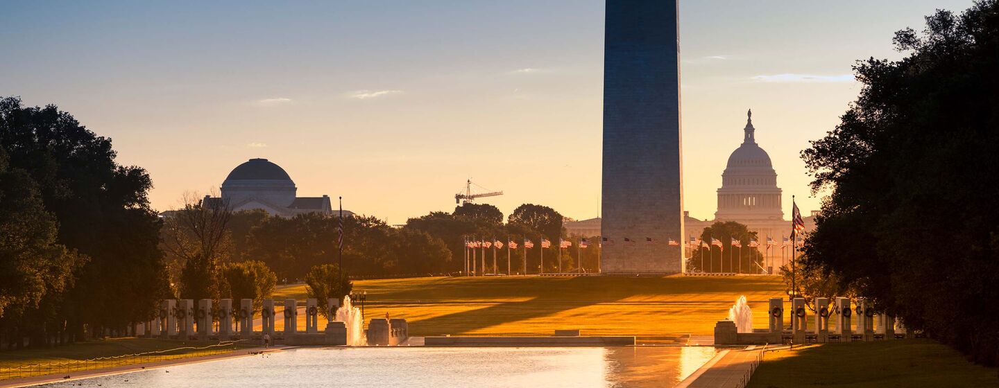 A photo of the National Mall in Washington, DC.