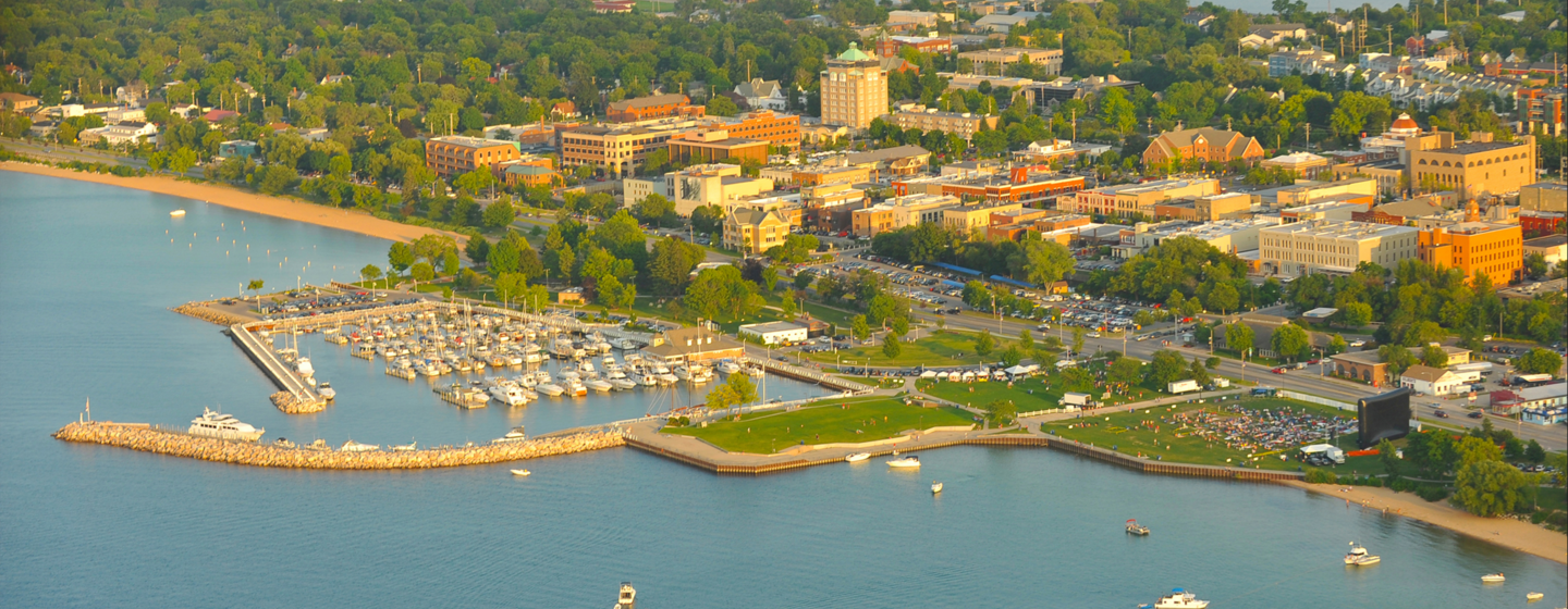 Traverse City Michigan skyline